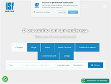Tablet Screenshot of isfimoveis.com.br